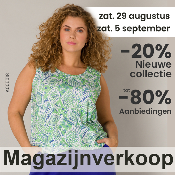 Grote maten dameskleding Magazijnverkoop 